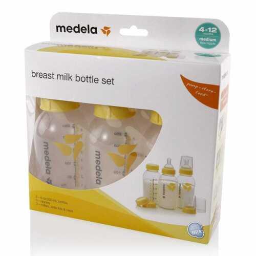 Medela Breastmilk Bottle 250ML W/Teat 3Pk - OhYouLuckyDuck.com.au