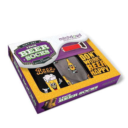 Mitch Dowd Beer Socks Gift Box for Men Novelty