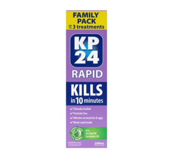 KP24 Rapid Solution With Comb 250ML - OhYouLuckyDuck.com.au