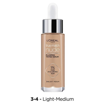 L'Oreal Paris True Match Tinted Serum 3-4 Light Medium - OhYouLuckyDuck.com.au