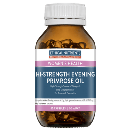 Ethical Nutrients Hi-Strength Evening Primrose Oil 60 Capsules - OhYouLuckyDuck.com.au