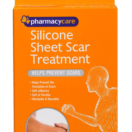 Pharmacy Care Silicone Sheet Scar Treatment Bandages Dressings Pad Strips 3 Pack