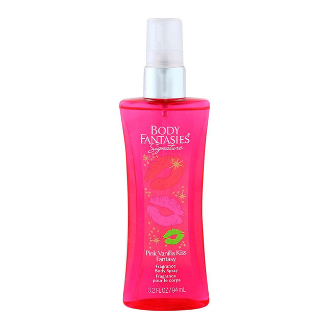 Body Fantasies Pink Vanilla Kiss Body Mist 94ml - OhYouLuckyDuck.com.au