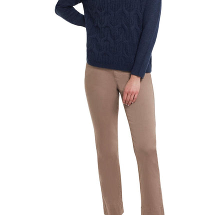 Tribal 5 Pocket Pull On Pant Taupe Grey