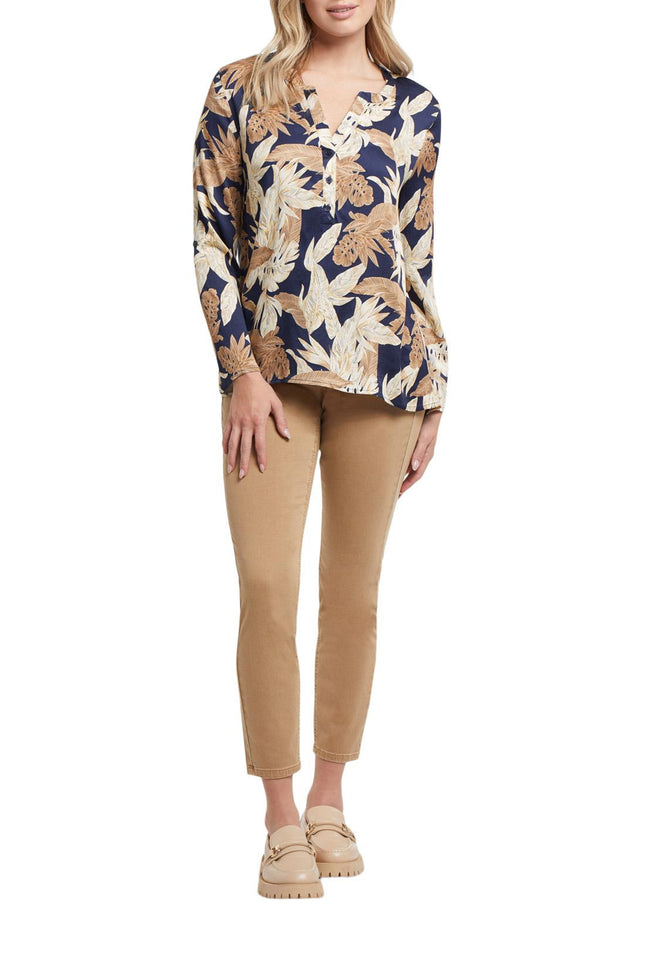 Tribal Audrey Icon Pull On Ankle Jeggings Nutmeg