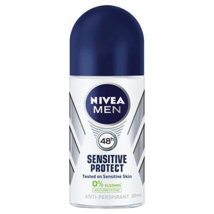 Nivea Men Sensitive Protect Roll-On Deodorant 50ml - OhYouLuckyDuck.com.au