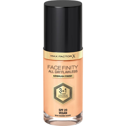 Max Factor Facefinity All Day Flawless 3 In 1 Foundation #44 - Warm Ivory - OhYouLuckyDuck.com.au