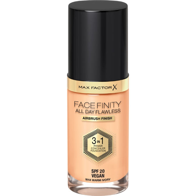 Max Factor Facefinity All Day Flawless 3 In 1 Foundation #44 - Warm Ivory - OhYouLuckyDuck.com.au