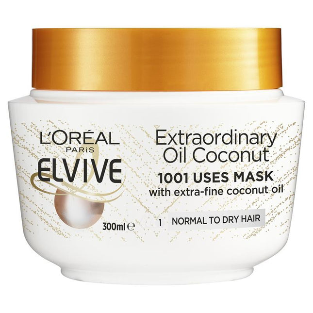 Loreal Elvive Extraordinary Oil Coconut Mask 300ML - OhYouLuckyDuck.com.au