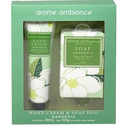 Aroma Ambiance Floral Garden Hand Cream & Soap Duo Gardenia