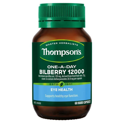 Thompson's One A Day Bilberry 12000 60 Capsules