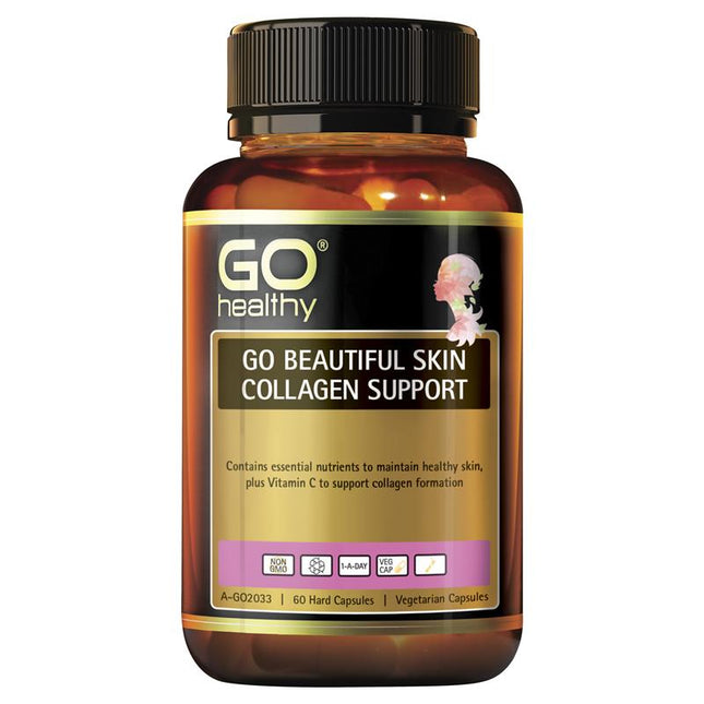 Go Healthy Beautiful Skin Collagen Support Capsules 60