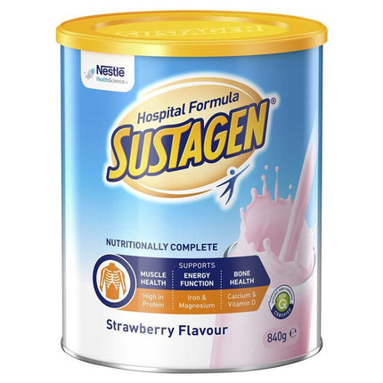 Sustagen Hospital Formula Strawberry 840 g - OhYouLuckyDuck.com.au