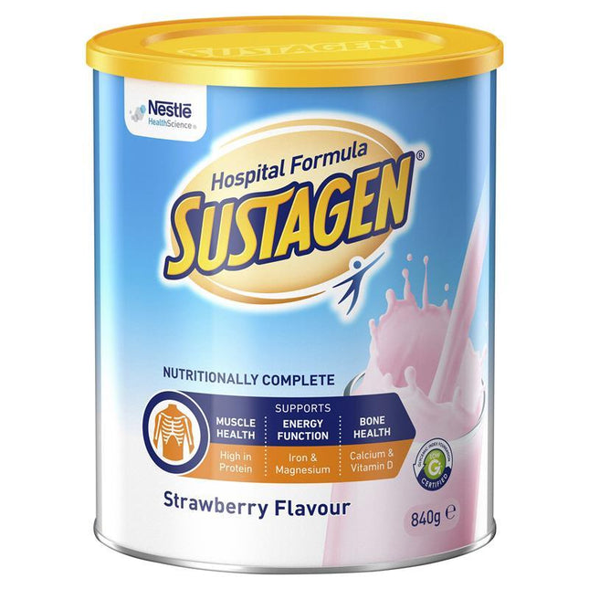 Sustagen Hospital Formula Strawberry 840 g - OhYouLuckyDuck.com.au