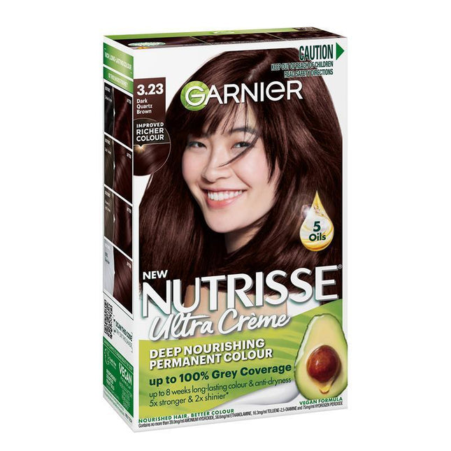 Garnier Nutrisse 3.23 Dark Quartz Brown - OhYouLuckyDuck.com.au