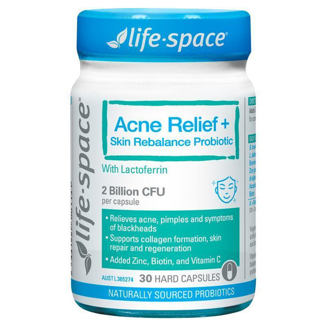 Life Space Acne Relief + Skin Rebalance 30Caps