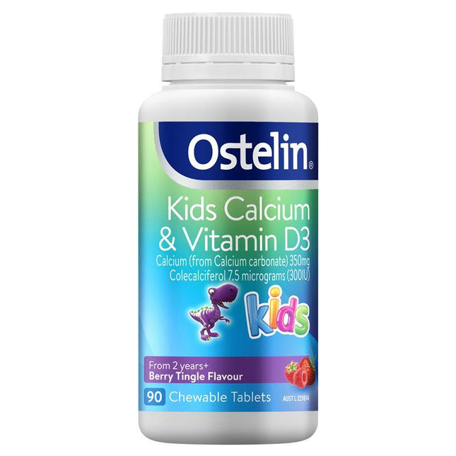 Ostelin Vitamin D & Calcium Kids Chew Tab 90 - OhYouLuckyDuck.com.au