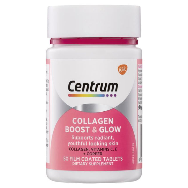 Centrum Collagen Boost & Glow 50 Tablets - OhYouLuckyDuck.com.au