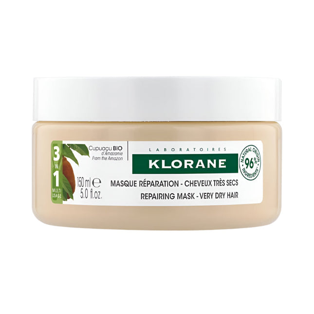 Klorane 3 In 1 Mask With Organic Cupuaçu Butter For Very Dry Damaged Hair 150ML