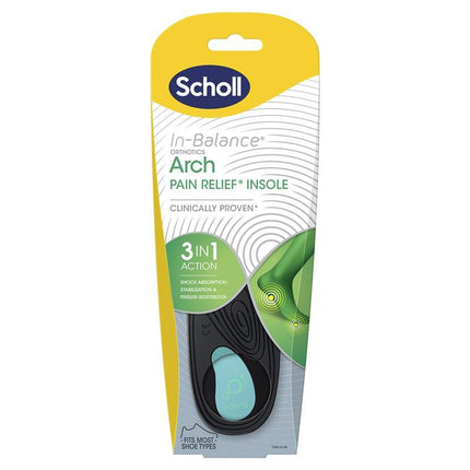 Scholl In Balance Foot & Arch Support Orthotic Insole Large - OhYouLuckyDuck.com.au