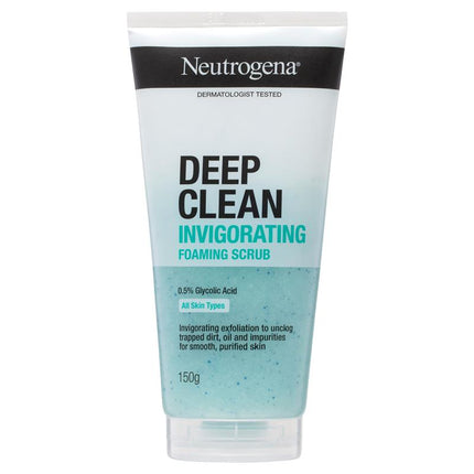 Neutrogena Deep Clean Invigorating Foam Scrub 150g - OhYouLuckyDuck.com.au