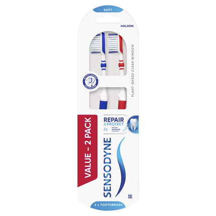 Sensodyne Repair and Protect Toothbrush for Sensitive Teeth Soft 2 Pcs
