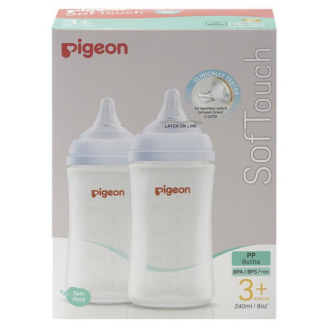 Pigeon Softouch Bpp Nursing Bottle Pp 240ml Twin Pack