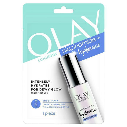 Olay Luminous Niacinamide and Hyaluronic Acid Sheet Mask