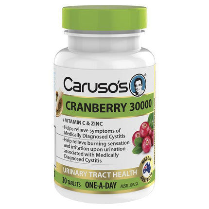 Carusos Cranberry 30000 30 Tablets - OhYouLuckyDuck.com.au
