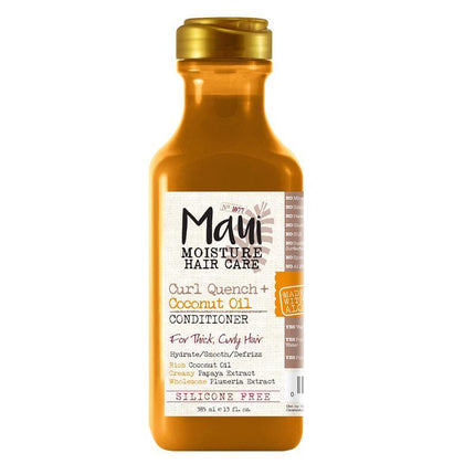 Maui Moisture Curl Quench + Hydrating Coconut Oil Conditioner For Curly Hair 385 ml - OhYouLuckyDuck.com.au