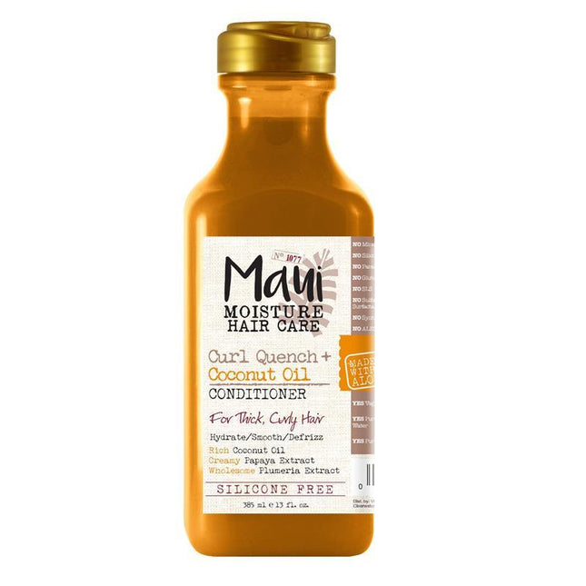 Maui Moisture Curl Quench + Hydrating Coconut Oil Conditioner For Curly Hair 385 ml - OhYouLuckyDuck.com.au