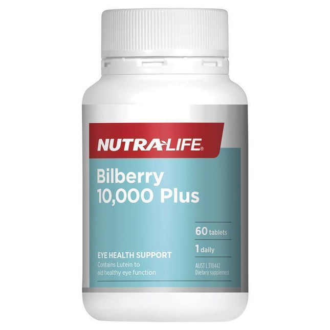 Nutra Life Bilberry 10000 Plus 60 Tablets