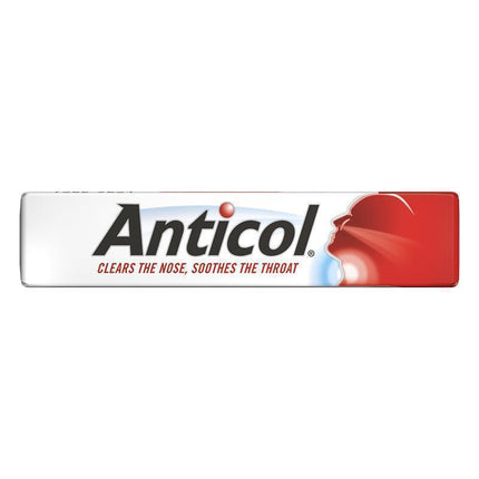 Anticol Medicated Lozenges for Sore Throat and Blocked Nose Relief 10PCS