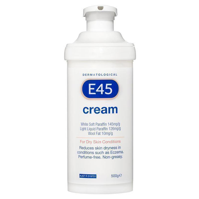 E45 Cream Pump 500g - OhYouLuckyDuck.com.au