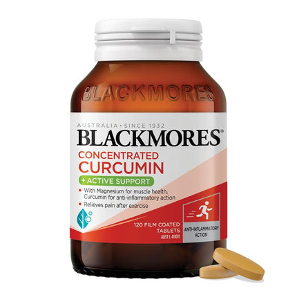 Blackmores Concernated Curcumin Active Support 120 - OhYouLuckyDuck.com.au