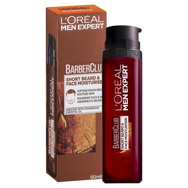 L'Oreal Men Expert Barber Club Short Beard and Face Moisturiser 50ml - OhYouLuckyDuck.com.au