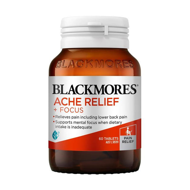 Blackmores Ache Relief + Focus Tabs 60 - OhYouLuckyDuck.com.au