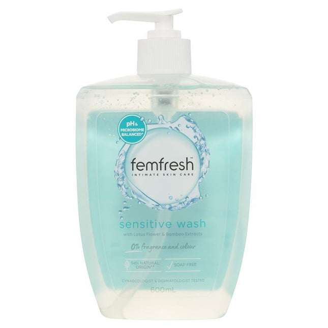Femfresh Sensitive Wash 600ml - OhYouLuckyDuck.com.au