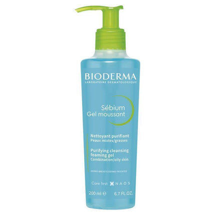Bioderma Sebium Gel Moussant Purifying Foaming Gel Cleanser 200ML