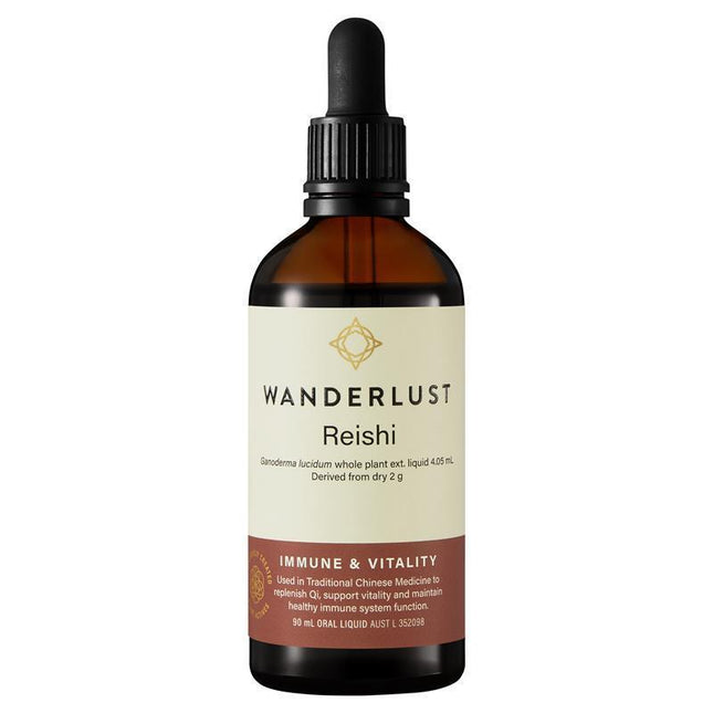 Wanderlust Reishi Mushroom Liquid Herbal Extract Drops 90ML