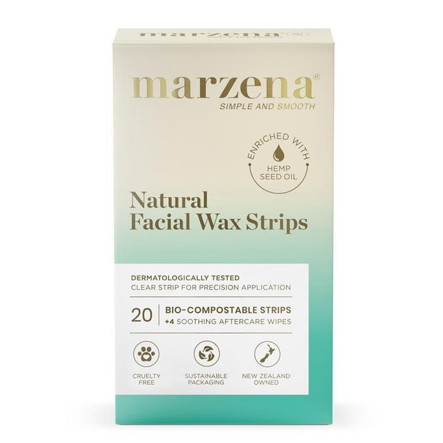 Marzena Face Wax Strips for Sensitive Skin 20 Pack