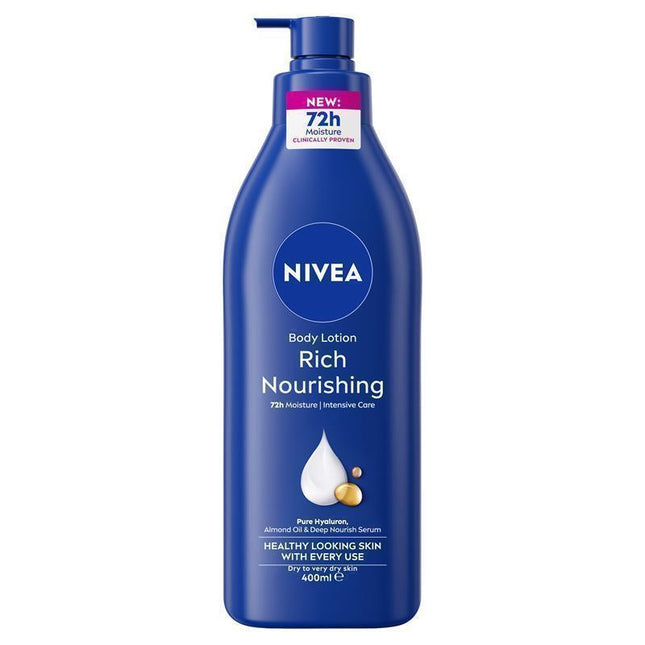 Nivea Rich Nourishing Body Lotion for Dry to Very Dry Skin 400ML