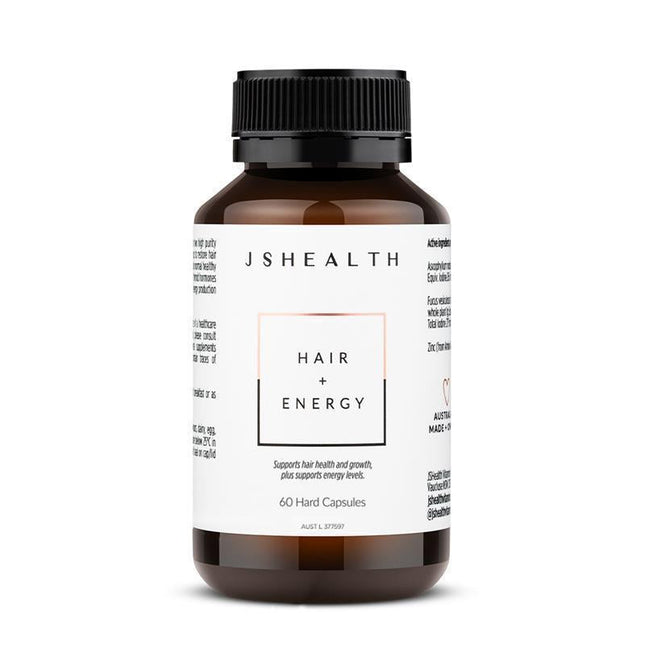 JSHealth Vitamins Hair Plus Energy 60 Capsules