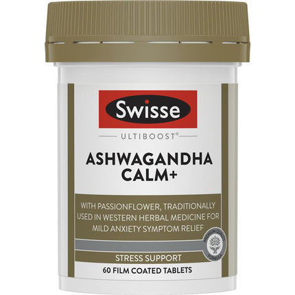 Swisse Ultiboost Ashwagandha Calm+ 60 Pack - OhYouLuckyDuck.com.au