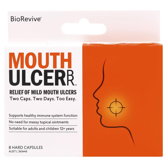 BioRevive Mouth Ulcer Relief 8 Capsules