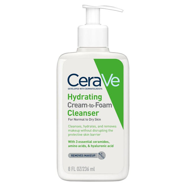 CeraVe Hydrating Cream To Foam Cleanser 236Ml - OhYouLuckyDuck.com.au