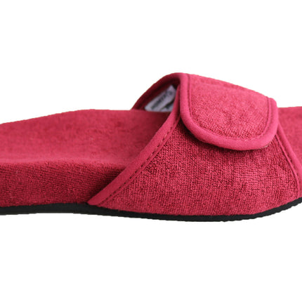 Homyped Snug 2 Womens Supportive Comfortable Open Toe Slippers Wine Size 6