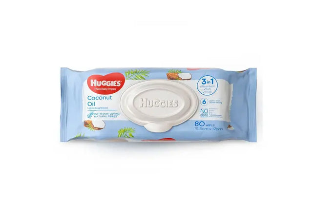 Huggies Coconut Wipes 80 - OhYouLuckyDuck.com.au