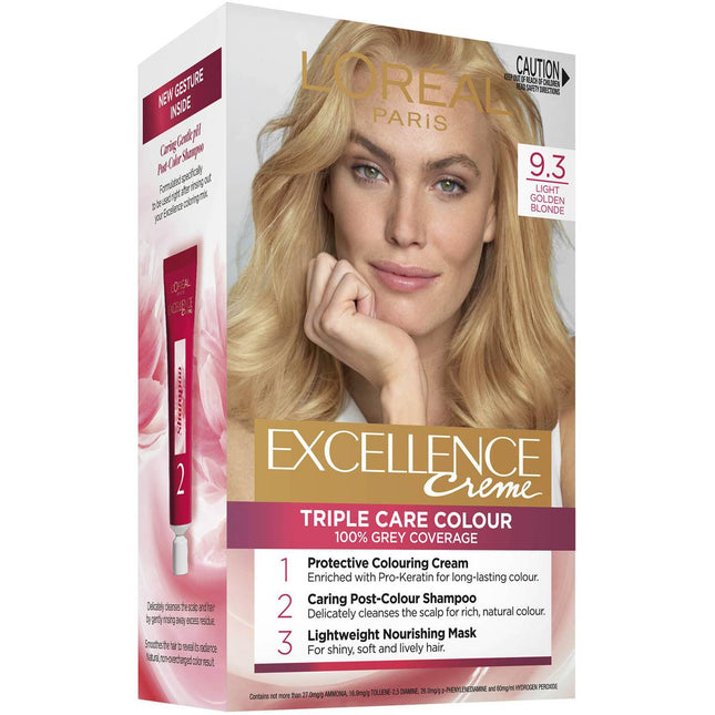 Lóreal Excellence 9.3 Light Golden Blonde - OhYouLuckyDuck.com.au