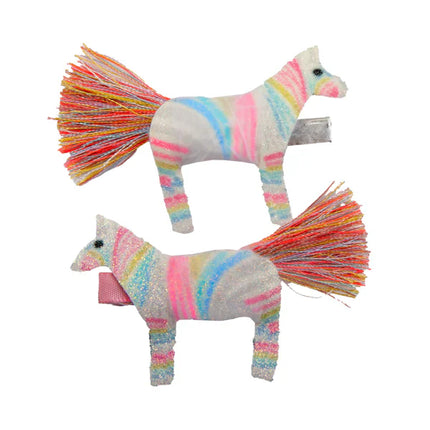 Boutique Diva Zebra Hairclips - OhYouLuckyDuck.com.au